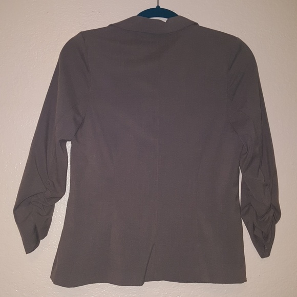 Charcol Gray Blazer with 3/4 Sleeves - Picture 5 of 5